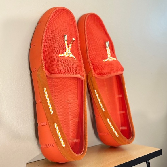 SWIMS Men’s Orange Loafer Watershoes Size 13 - Picture 15 of 16